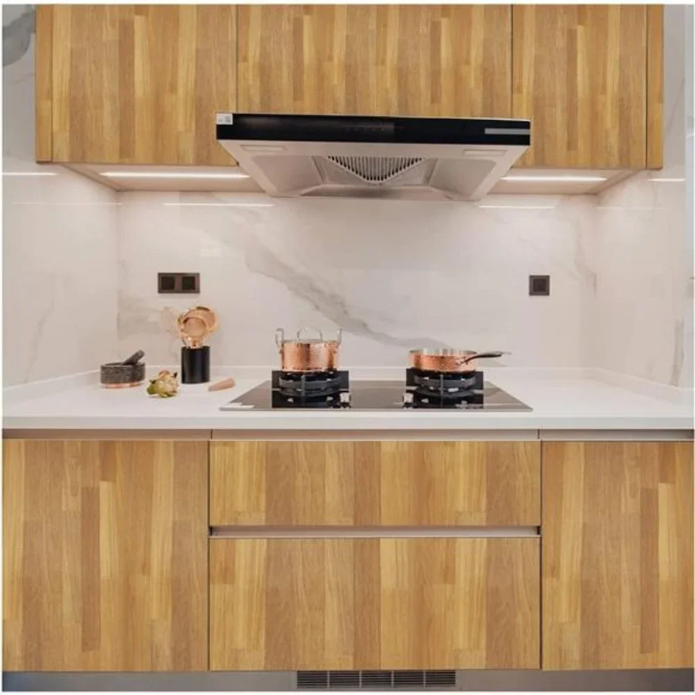 Thick Wood Contact Paper Butcher Block Wood Shiplap Wallpaper 16